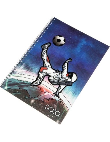 Polo Σπιράλ Τετράδιο Ριγέ 17x25 60 Φύλλων 2 Θεμάτων