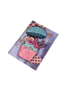 Τετράδιο Σπιράλ Design 17x25 2Θ Cupcake POLO