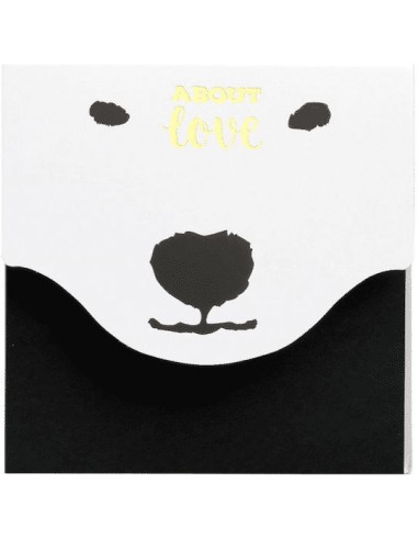 M&G Αυτοκόλλητα Χαρτάκια Σημειώσεων σε Κύβο 80 Φύλλων Μαύρα About Love