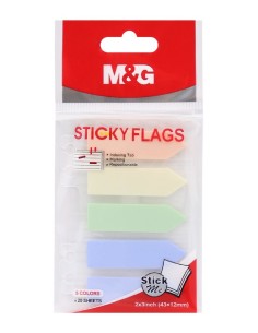M&G Pastel σελιδοδείκτης 5 x 20 φύλλα