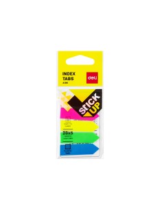 Σελιδοδείκτες Αυτοκόλλητοι Deli Stick Up 43x12mm Διάφορα Χρώματα