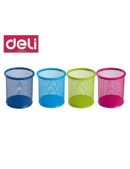 Μολυβοθήκη Deli μεταλλική διάτρητη χρωματιστή