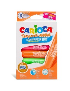 Μαρκαδόροι Carioca Temperello Neon 6 Τεμ.