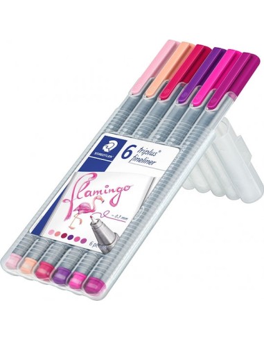Staedtler Triplus Fineliner Μαρκαδόροι Σχεδίου 0.3mm Σετ 6 χρώματα