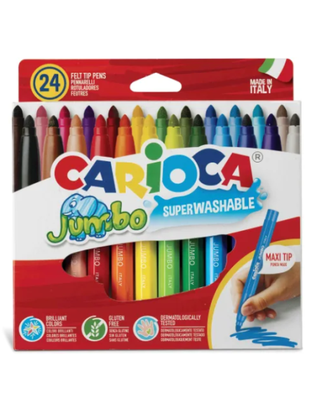 Carioca 24 Μαρκαδόροι Jumbo