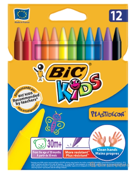 Bic Κηρομπογιες Kids Evolution 12 Χρωματα