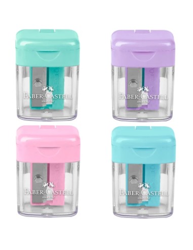 FABER-CASTELL Ξύστρα Mini Box Παστέλ