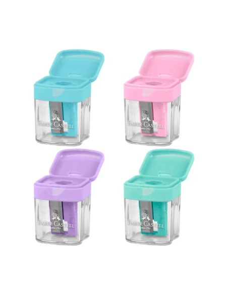 FABER-CASTELL Ξύστρα Mini Box Παστέλ