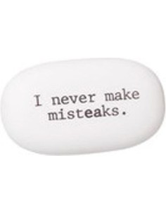 Γόμα Fun Slogans Never Make Misteaks  6,5x4 Cm