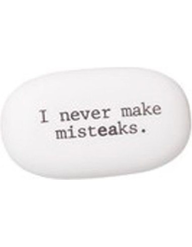 Γόμα Fun Slogans Never Make Misteaks  6,5x4 Cm