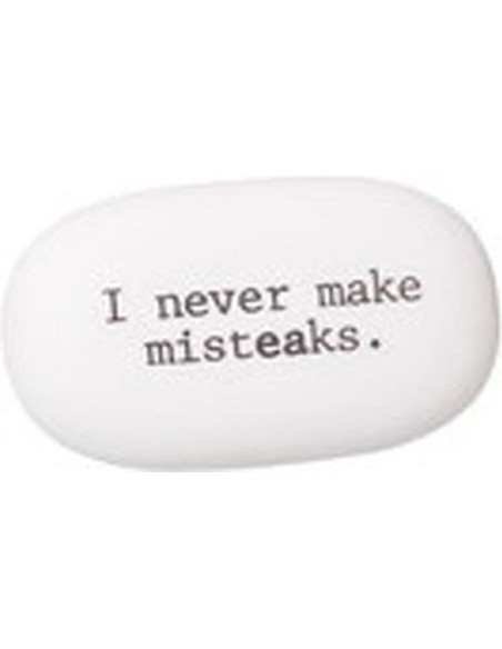 Γόμα Fun Slogans Never Make Misteaks  6,5x4 Cm