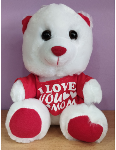 Λούτρινο Αρκουδάκι "I Love You Mom" 20cm