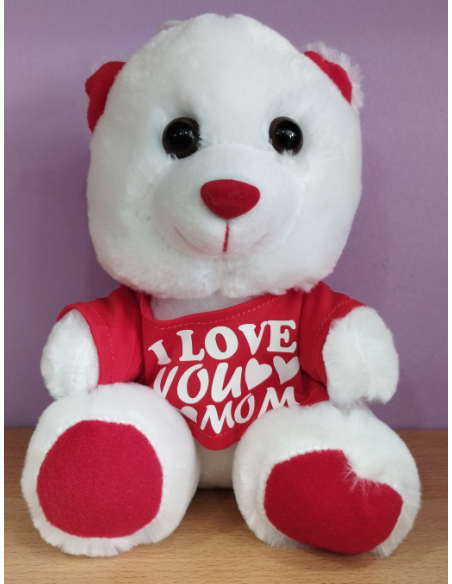 Λούτρινο Αρκουδάκι "I Love You Mom" 20cm