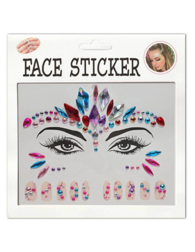FACE STICKER 3D NAIL ART Αυτοκόλλητα Κοσμήματα Προσώπου και Νυχιών Πολύχρωμα