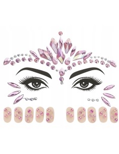 FACE STICKER 3D NAIL ART Αυτοκόλλητα Κοσμήματα Προσώπου και Νυχιών Πολύχρωμα
