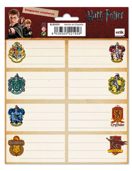 Αυτοκόλλητες Ετικέτες Harry Potter