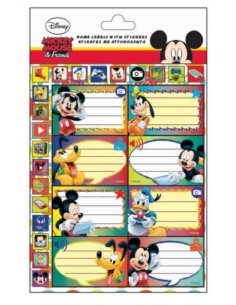 Αυτοκόλλητες Ετικέτες Mickey Mouse