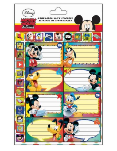 Αυτοκόλλητες Ετικέτες Mickey Mouse