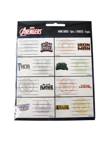 Αυτοκόλλητες Ετικέτες Avengers 16τμχ