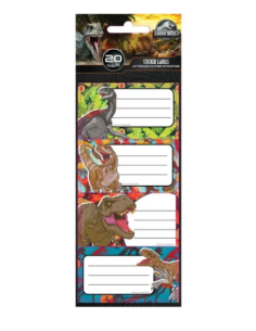Αυτοκόλλητες Ετικέτες Jurassic 20Τμχ