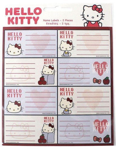 Αυτοκόλλητες Ετικέτες Hello Kitty 16τμχ