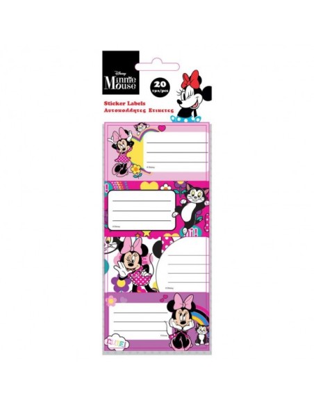 Αυτοκόλλητες Ετικέτες Minnie 20τεμ