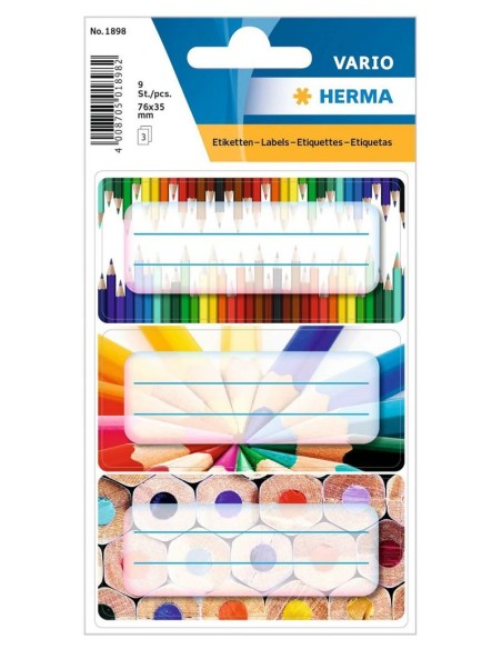 Αυτοκόλλητες Ετικέτες Herma Πολύχρωμες 9τμχ
