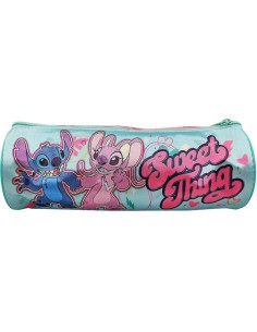 Κασετινα Βαρελακι Stitch Girl 23x8cm Stitch