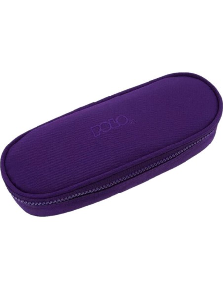 Κασετίνα οβάλ Polo Case Box Cord Μωβ