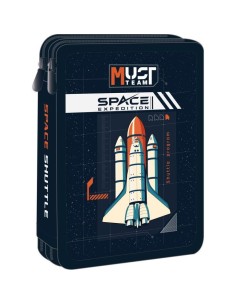 Σχολική Κασετίνα Διπλή Γεμάτη Must Team Space Expedition (15x5x21εκ)