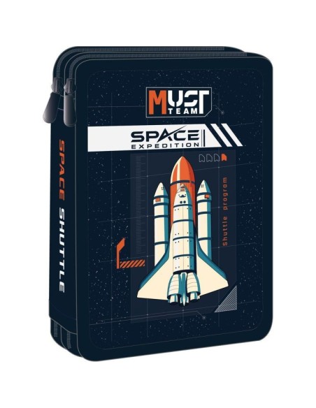 Σχολική Κασετίνα Διπλή Γεμάτη Must Team Space Expedition (15x5x21εκ)