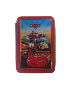 Κασετίνα Διπλή Γεμάτη Cars