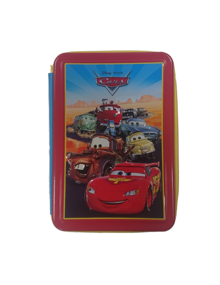 Κασετίνα Διπλή Γεμάτη Cars