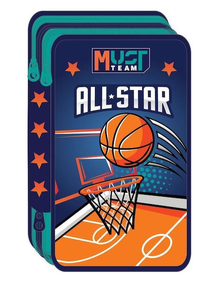 Must Team Basketball Κασετίνα Γεμάτη Τριπλή