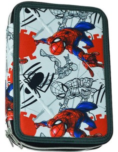 Spiderman Wall Κασετίνα Γεμάτη Διπλή 2