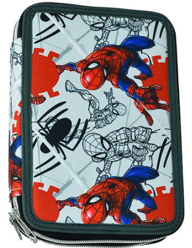 Spiderman Wall Κασετίνα Γεμάτη Διπλή