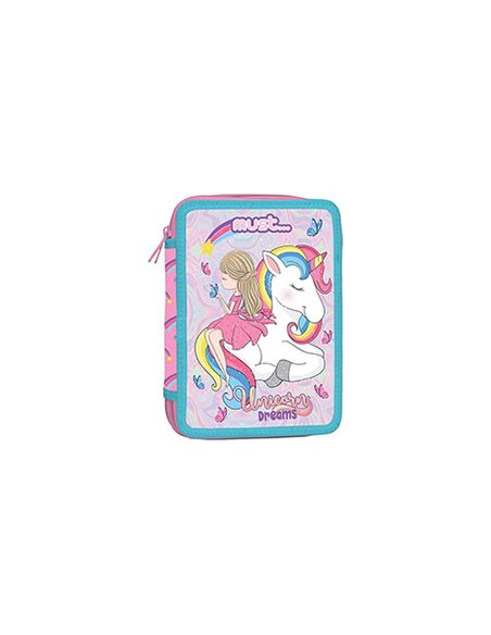 Κασετίνα Διπλή Γεμάτη Must Unicorn Dreams