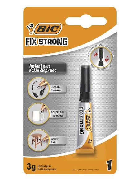 BIC Κόλλα Gel Στιγμής Fix Strong 3ml