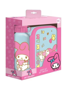Σετ Φαγητού My Melody Φαγητοδοχείο 800ml παγούρι Αλουμινίου 500ml