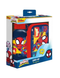 Σετ Φαγητού Spidey Φαγητοδοχείο 800ml-παγούρι Αλουμινίου 500ml