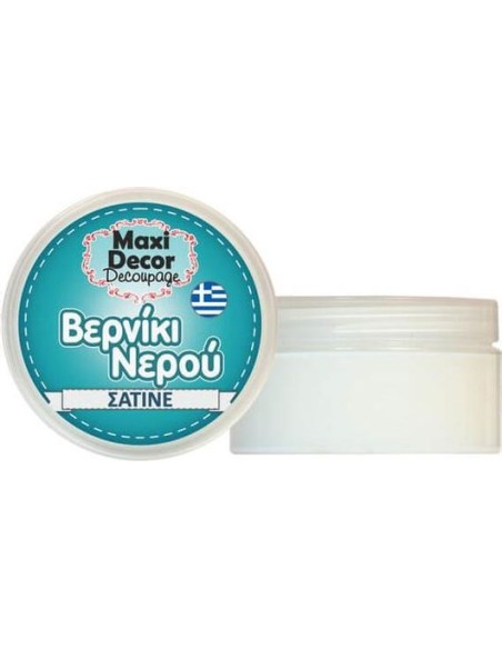 Βερνίκι Νερού Σατινέ για decoupage 100ml Maxi Decor
