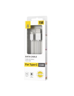 MTK Καλώδιο USB 2.0 1m TYPE C Λευκό