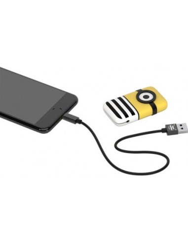 Tribe Keychain / Retractable USB 2.0 to micro USB Cable Πολύχρωμο 0.22m (Jail Time Minion)