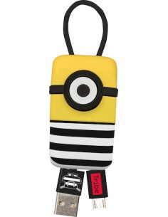Tribe Keychain / Retractable USB 2.0 to micro USB Cable Πολύχρωμο 0.22m (Jail Time Minion)