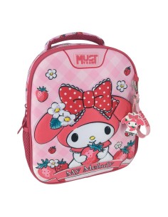 Σχολική Τσάντα Πλάτης Νηπίου My Melody Must Team με 2 Θήκες 2 Θήκες