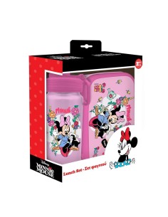 Φαγητοδοχείο 800ml & Παγούρι Αλουμινίου 500ml Σετ Minnie