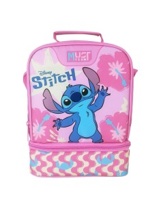 Τσαντάκι Φαγητού Disney Stitch Pink Must Team Ισοθερμικό 2 Θήκες