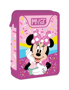 Σχολική Κασετίνα Διπλή Γεμάτη Disney Minnie Mouse Must Team