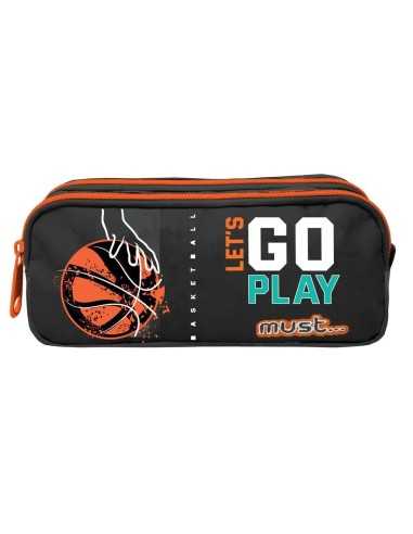 Σχολική Κασετίνα Βαρελάκι Must Energy Lets Go Play 2 Θήκες