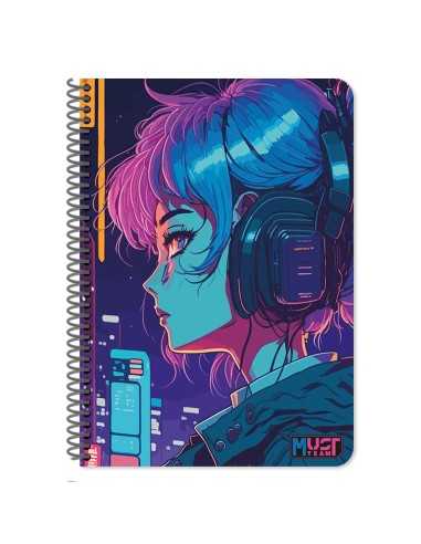 Τετράδιο Σπιράλ 17x25 3Θ 90Φ Must Team Rock